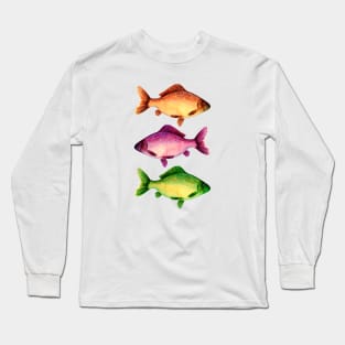 Three vibrant fishes Long Sleeve T-Shirt